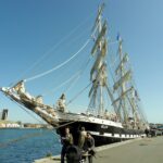 Photo prise lors du concourt photo du mois d'octobre. Le Belem au quai de St Malo, en Bretagne